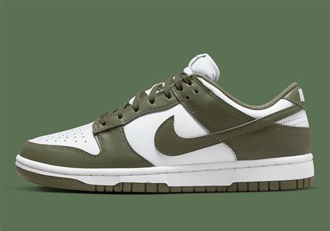 army green nike dunks|medium olive green.